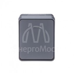 Выключатель 1-кл. ОП AtlasDesign Profi54 с подсветкой 10 АХ антрацит SchE ATN544013