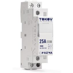 Контактор модульный 18мм 25А 230В АС 2НО PRIZMA TOKOV ELECTRIC TKE-PZ-MC-1-25-230-20