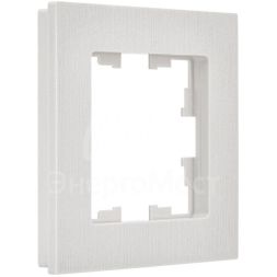 Рамка 1-м BRITE РУ-1-Бр бел. рифленый IEK BR-M12-51-K01