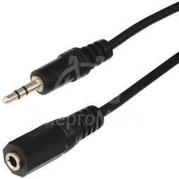 Шнур 3.5мм гнездо стерео-3. 5мм штекер стерео 7м REXANT 17-4007