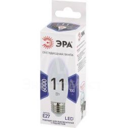 Лампа светодиодная B35-11w-860-E27 свеча 880лм ЭРА Б0032985
