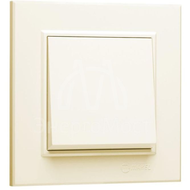 Выключатель 1-кл. СП Karea 10А IP20 крем. Makel 56010001