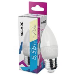 Лампа светодиодная CN 8.5Вт 220В E27 3000К Космос LkecLED8.5wCNE2730