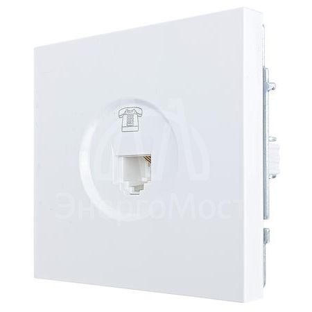 Розетка телефонная евро СП ZIMA IP20 бел. LEZARD 704-0288-137