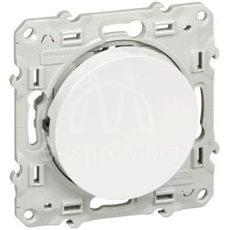 Механизм выключателя 1-кл. СП Odace 10А IP21 (сх. 1) с подсветкой бел. SchE S52R201