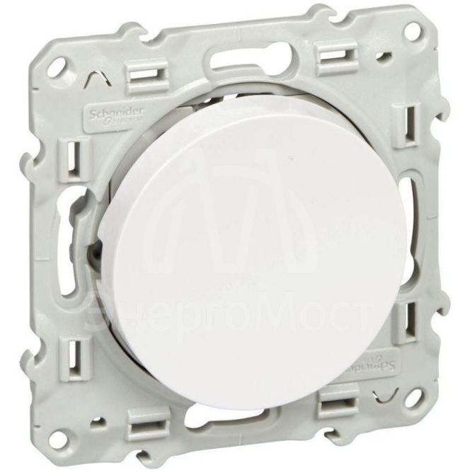 Механизм выключателя 1-кл. СП Odace 10А IP21 (сх. 1) с подсветкой бел. SchE S52R201
