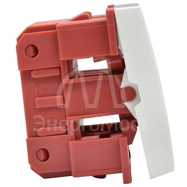 Выключатель 1-кл. 2мод. СП Праймер 10А IP20 ВКО-21-00-П бел. IEK CKK-40D-VO2-K01