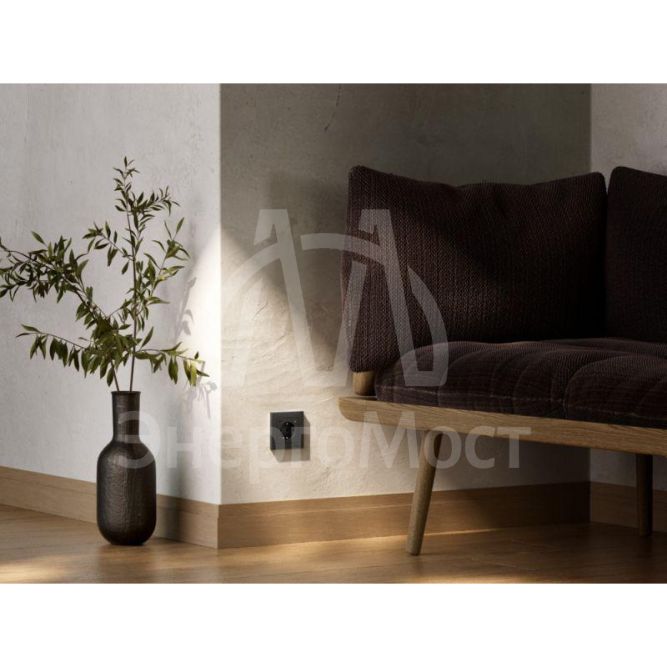 Розетка AtlasDesign Smart 16А L+N с заземл. защ. шторки Zigbee механизм карбон SE ATN001045Z