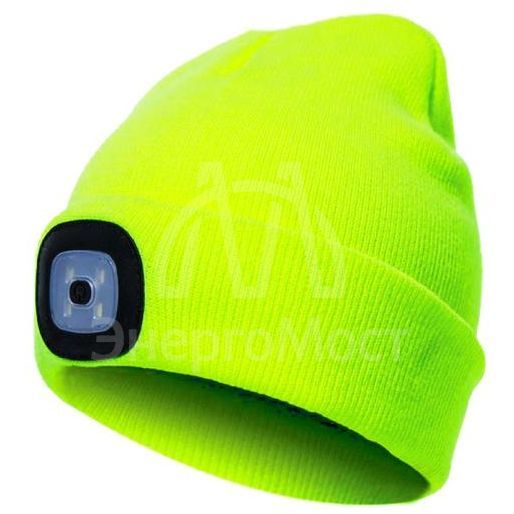 Шапка с фонарем желт. КОСМОС KOCHat_w