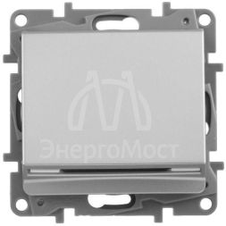 Выключатель карточный 1-кл. СП Etika 2А IP20 с выдержкой времени и подсветкой для гостиничных номеров механизм алюм. Leg 672493