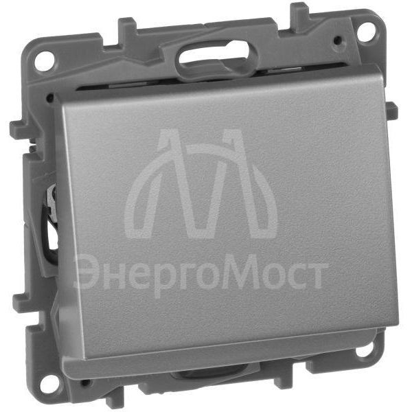 Выключатель карточный 1-кл. СП Etika 2А IP20 с выдержкой времени и подсветкой для гостиничных номеров механизм алюм. Leg 672493