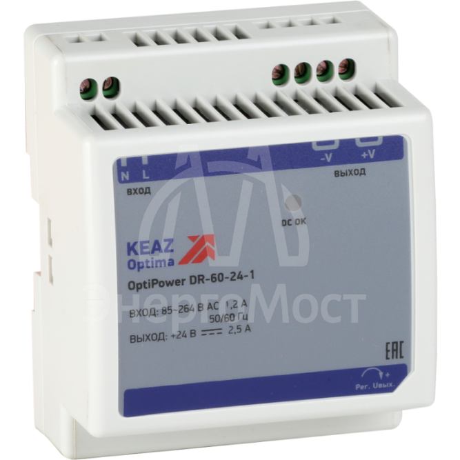 Блок питания OptiPower DR-60-24-1 КЭАЗ 284546
