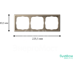 Рамка 3-м ArtGallery универс. шампань SE GAL000503