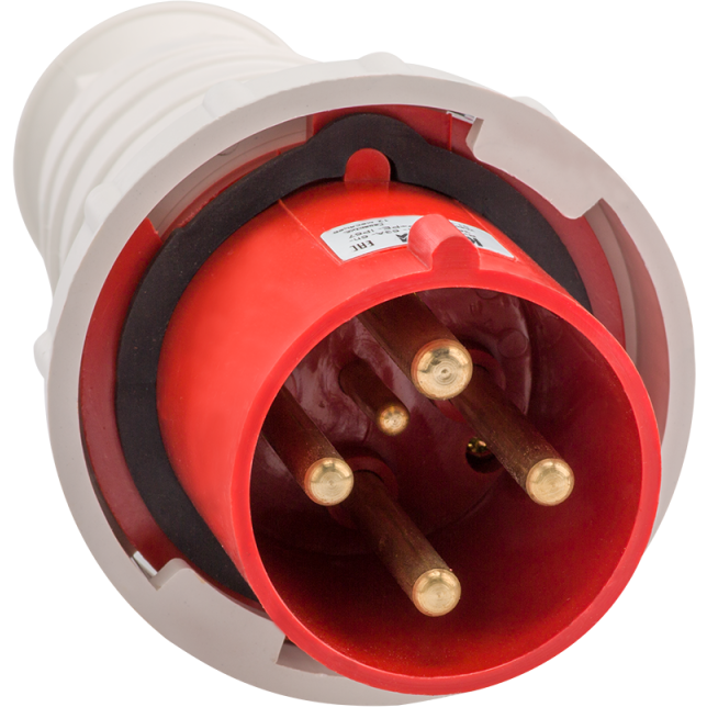 Вилка кабельная 035 63А 380AC 3P+PE+N 6ч IP67 КЭАЗ 222743