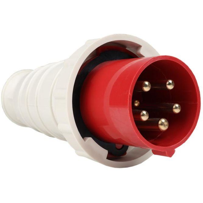 Вилка кабельная 035 63А 380AC 3P+PE+N 6ч IP67 КЭАЗ 222743