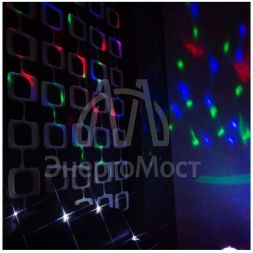 Лампа светодиодная &amp;quot;Диско&amp;quot; 3LED RGB 6Вт E27 220В 80х80х195мм NEON-NIGHT 601-253