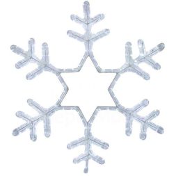 Фигура из дюралайта &amp;quot;Снежинка&amp;quot; 55смх55см 28Вт 220В IP44 бел. NEON-NIGHT 501-334