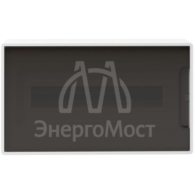Щиток настенный 18мод. IP41 с тонированной дверцей с 2 шинами PEN на 8+10 отверст. бел. DKC F18W1WD