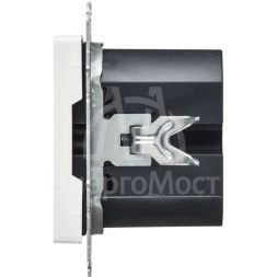 Розетка СП BRITE РЮ12-1-БрАБ USB C 65Вт высокоскор. заряд. арктич. бел. IEK BR-U13-065-K91