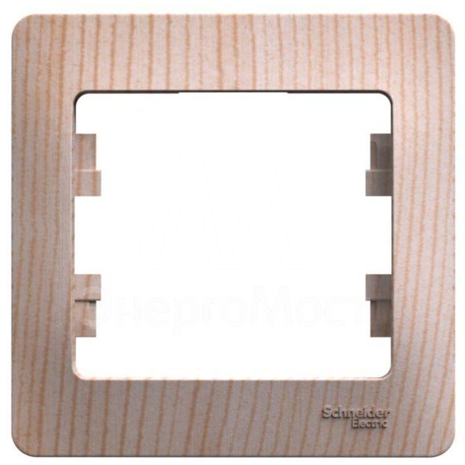 Рамка 1-пост. Glossa сосна SE GSL001501