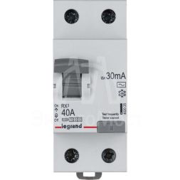 Выключатель дифференциального тока (УЗО) 2п 40А 30мА тип AC RX3 Leg 402025