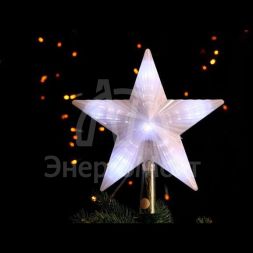 Верхушка на елку &amp;quot;Звезда&amp;quot; ST10M-BO 15см 10 двухцветных LED на барейках SHLights 4690601049162