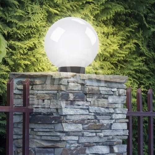 Светильник садово-парковый Шар D200мм E27 бел. НТУ 01-60-201 ЭРА Б0048735