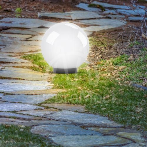 Светильник садово-парковый Шар D200мм E27 бел. НТУ 01-60-201 ЭРА Б0048735