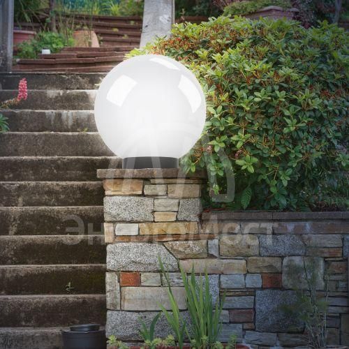Светильник садово-парковый Шар D200мм E27 бел. НТУ 01-60-201 ЭРА Б0048735