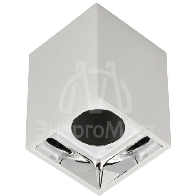 Светильник 4112 накладной поворотный GU10 бел./хром пласт. IEK LT-UPB0-4112-GU10-1-K23
