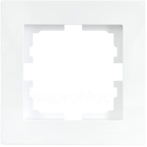Рамка 1-местн. горизонт. VESNA бел. (20шт/240шт) LEZARD 742-0200-146