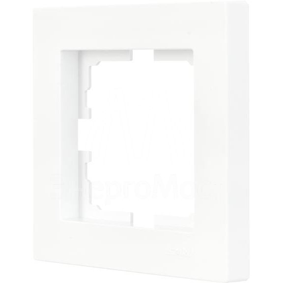 Рамка 1-местн. горизонт. VESNA бел. (20шт/240шт) LEZARD 742-0200-146