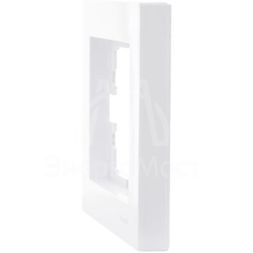 Рамка 1-местн. горизонт. VESNA бел. (20шт/240шт) LEZARD 742-0200-146