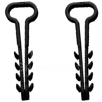 Дюбель-хомут для плоского кабеля 5-10мм черн. (уп.100шт) TOKOV ELECTRIC TKE-DH-5-10-PK-C05