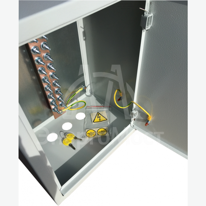 Ящик ГЗШ-10 шина медная 60х10, 10 подключений