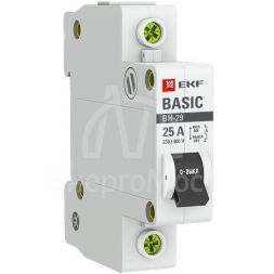 Выключатель нагрузки 1п 25А ВН-29 Basic EKF SL29-1-25-bas