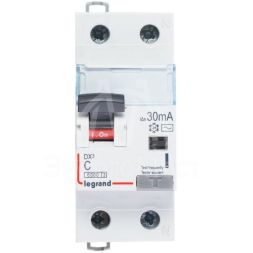 Выключатель автоматический дифференциального тока 2п (1P+N) C 10А 30мА тип AC 6кА DX3 2мод. Leg 411000