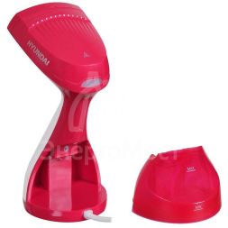 Отпариватель ручной H-HS02123 1650Вт бел./вишнев. HYUNDAI 1397681