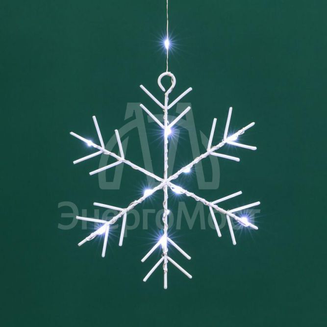 Гирлянда светодиодный занавес из росы с фигурами снежинок IP20 USB + пульт управления бел. Neon-Night 315-845