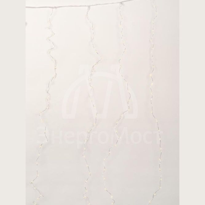 Гирлянда &amp;quot;Занавес-водопад&amp;quot; CLLDM400WW-C-USB-RC 1.5х2м 400 тепл. бел. светодиодов 10 нитей с контроллером для помещений пульт SHLights 4690601050106