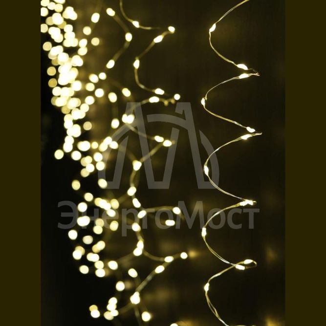 Гирлянда &amp;quot;Занавес-водопад&amp;quot; CLLDM400WW-C-USB-RC 1.5х2м 400 тепл. бел. светодиодов 10 нитей с контроллером для помещений пульт SHLights 4690601050106