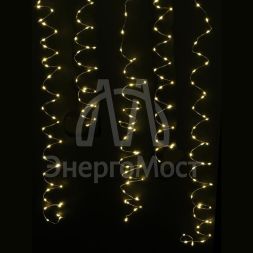 Гирлянда &amp;quot;Занавес-водопад&amp;quot; CLLDM400WW-C-USB-RC 1.5х2м 400 тепл. бел. светодиодов 10 нитей с контроллером для помещений пульт SHLights 4690601050106