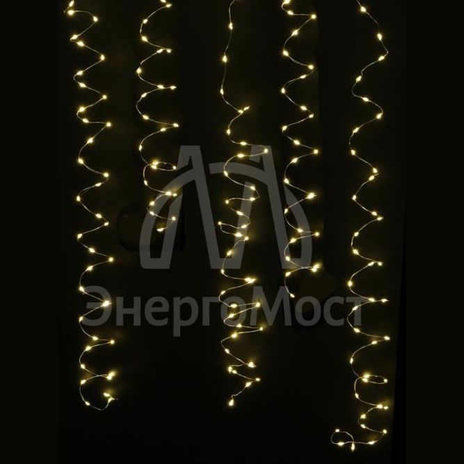 Гирлянда &amp;quot;Занавес-водопад&amp;quot; CLLDM400WW-C-USB-RC 1.5х2м 400 тепл. бел. светодиодов 10 нитей с контроллером для помещений пульт SHLights 4690601050106