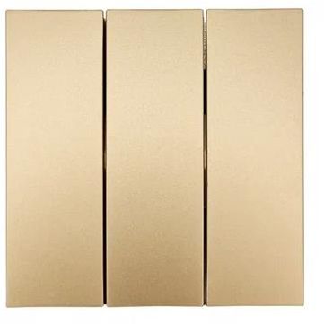 Выключатель 3-кл. СП ZIMA IP20 10А безвинт. зажим зол. LEZARD 704-3688-109QC