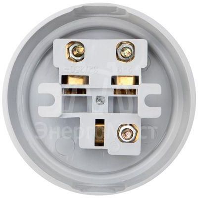 Розетка РШ для электрической плиты 32А 250В 2Р+РЕ (ОУ) бел. Rexant 11-8984