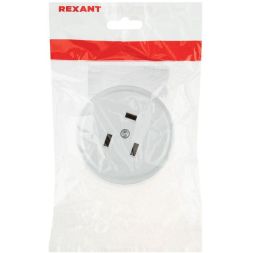 Розетка РШ для электрической плиты 32А 250В 2Р+РЕ (ОУ) бел. Rexant 11-8984