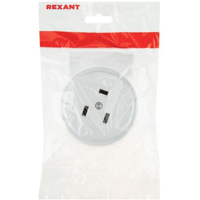 Розетка РШ для электрической плиты 32А 250В 2Р+РЕ (ОУ) бел. Rexant 11-8984