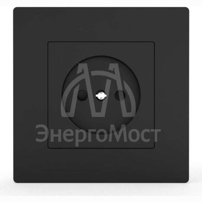 Розетка 1-м СП Pixel 16А IP20 без заземл. в сборе карбон TOKOV ELECTRIC TKE-PX-R1F-C14