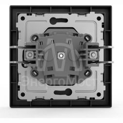 Розетка 1-м СП Pixel 16А IP20 без заземл. в сборе карбон TOKOV ELECTRIC TKE-PX-R1F-C14