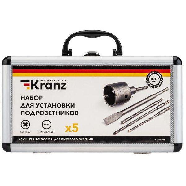 Набор для установки подрозетников SDS PLUS 5 предметов Kranz KR-91-0431